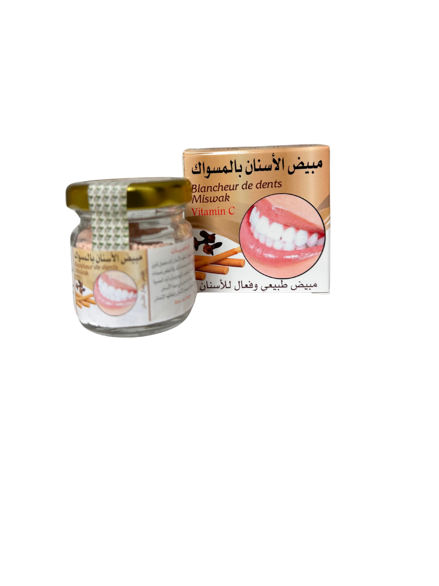 Poudre de Blanchiment Miswak - Éclat et Soin Dentaire Naturel